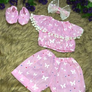 Dress + Headband + Shoes 0-3 Month